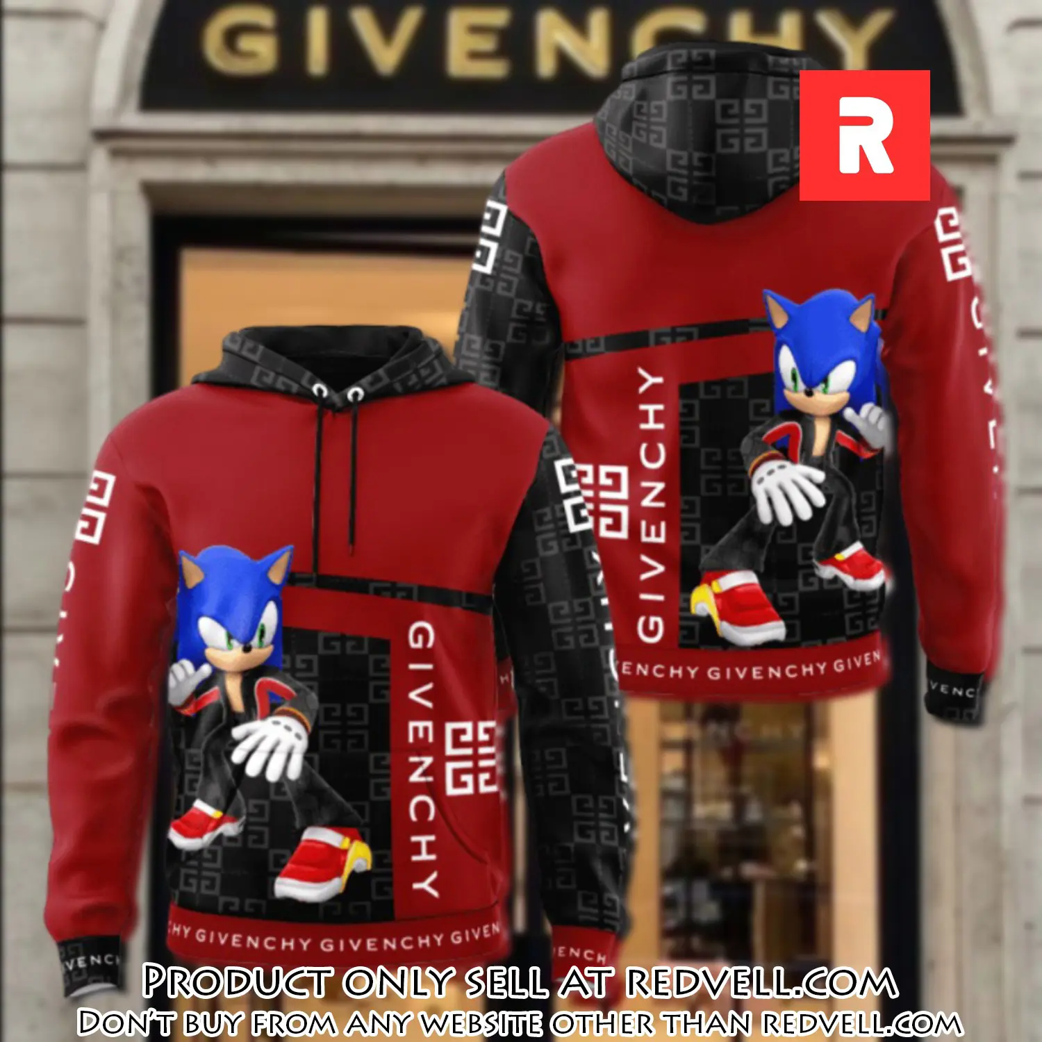 Givenchy sonic unisex hoodie luxury brand gifts  jh1859 rv4424088